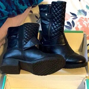 Maurice’s brand Sheena Quilted Moto Boots